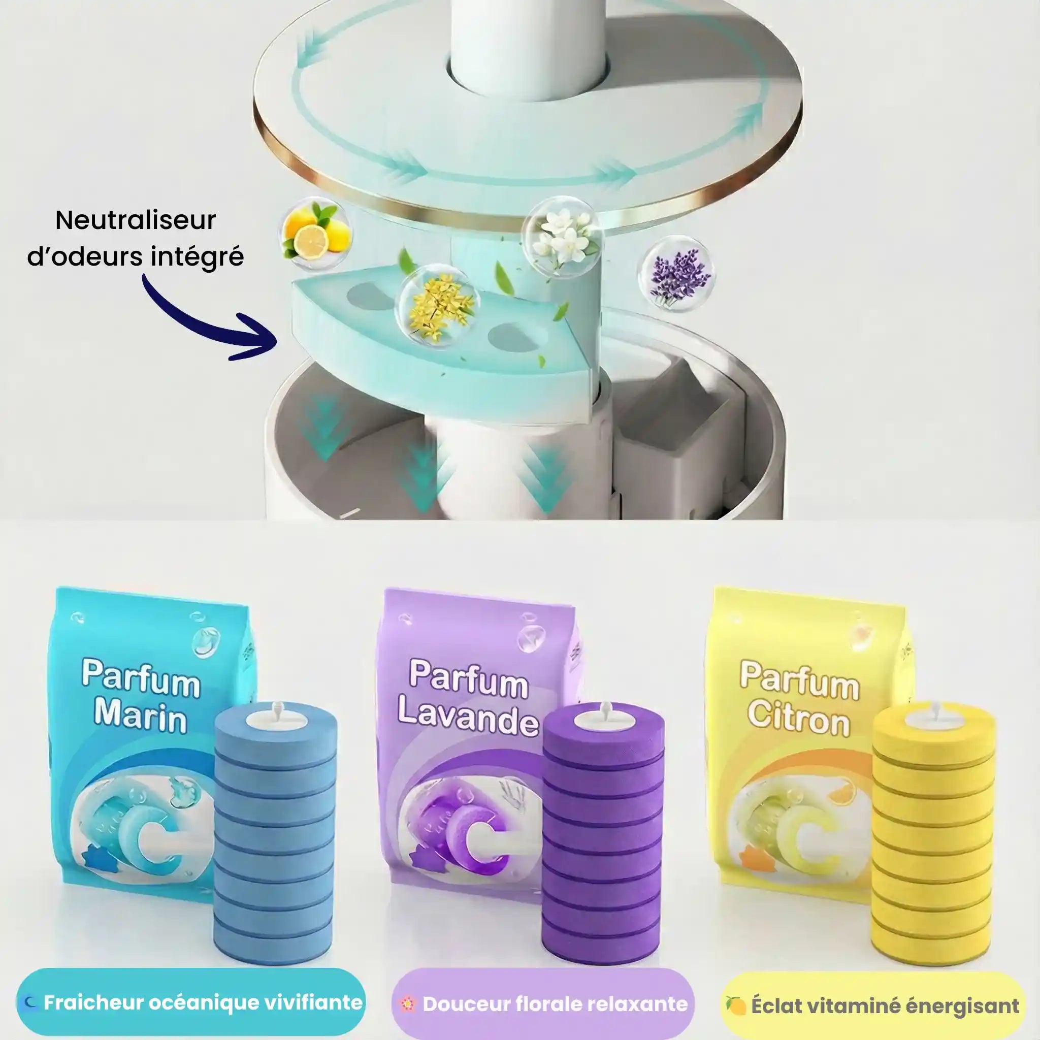 Brosse Hygiénique Jetable Murale - 6 Mois