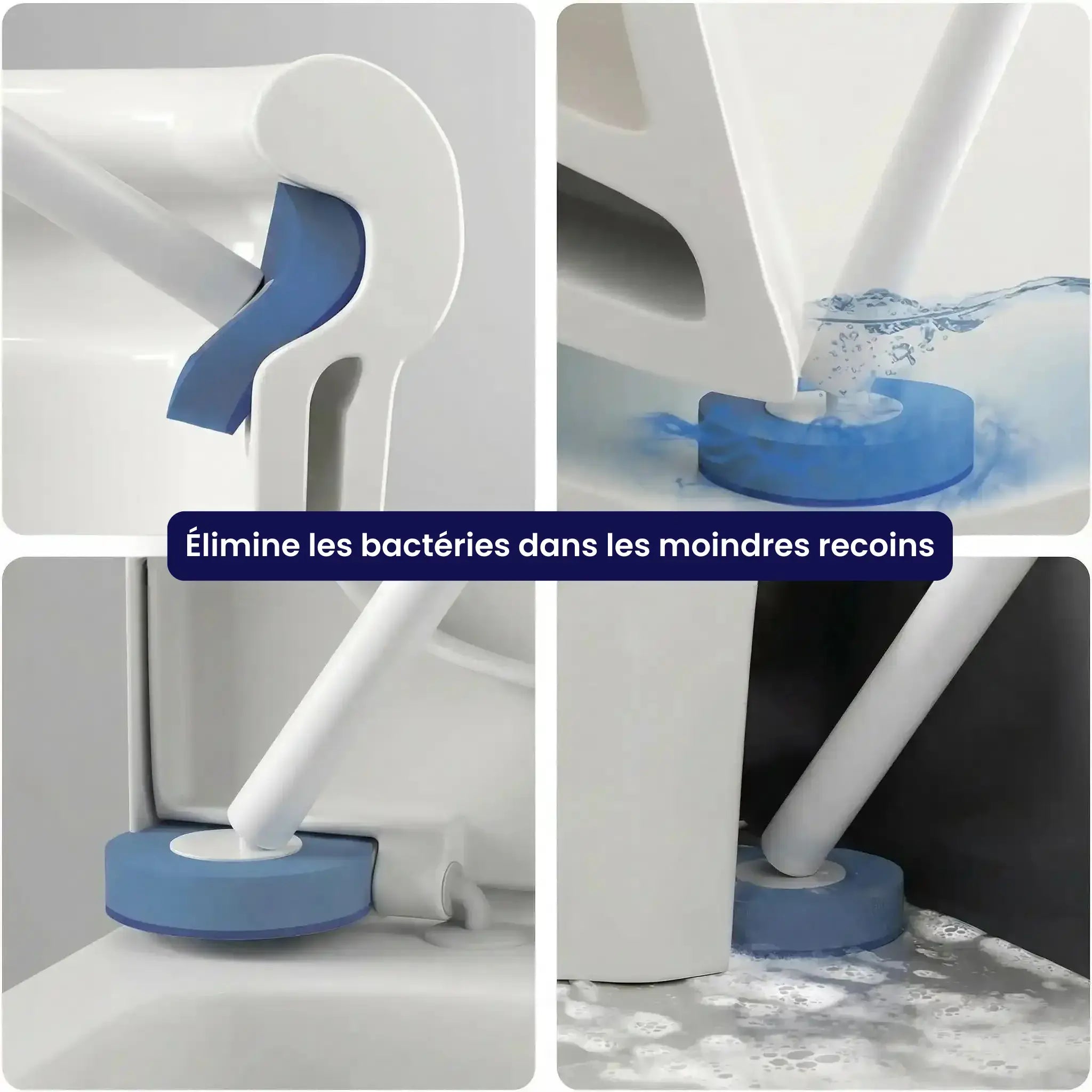 Brosse WC Murale à Tête Jetable - Fini les bactéries !